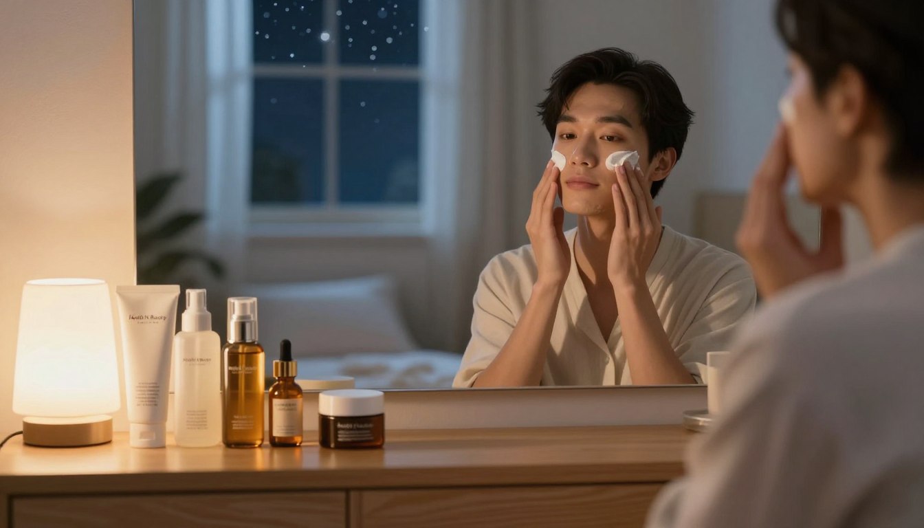 Night skincare routine