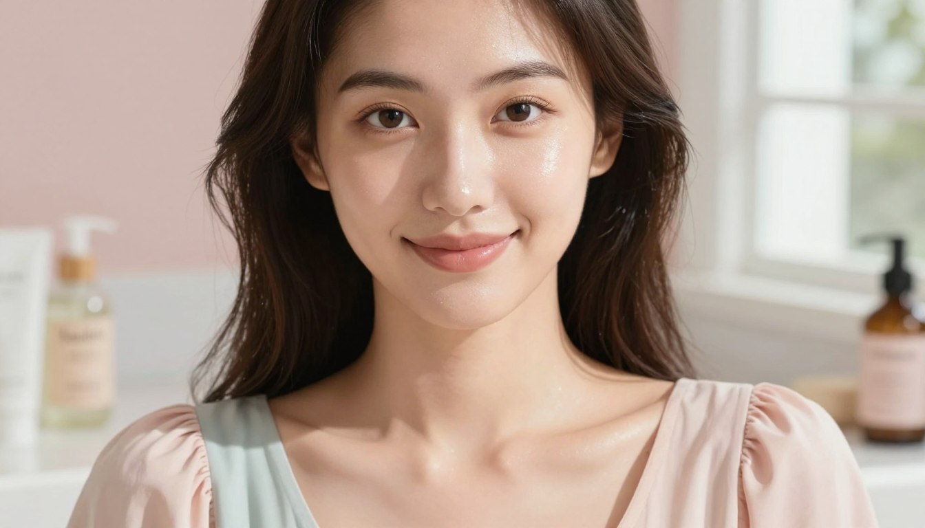 Skincare routine for glowing skin