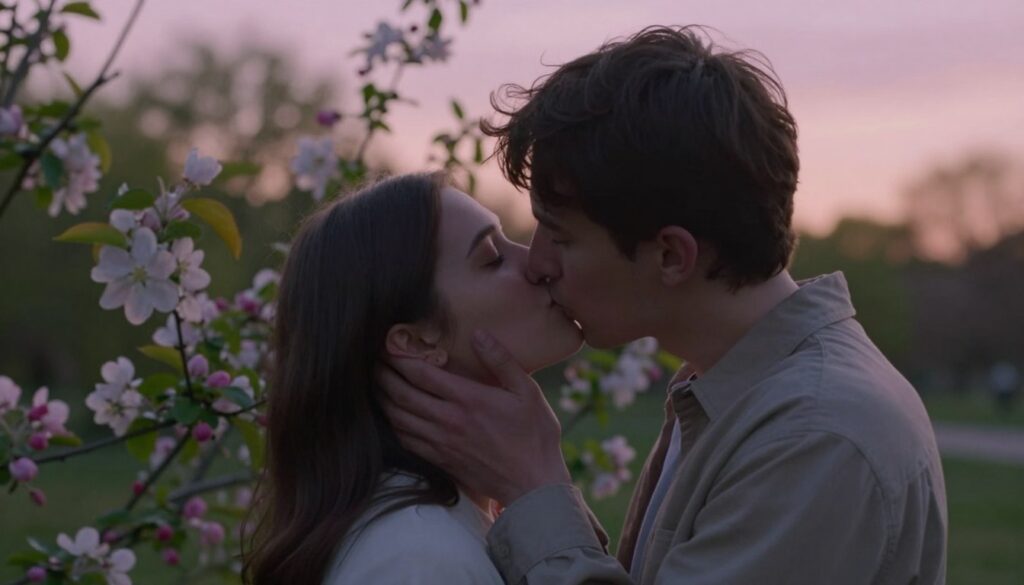 emotional connection through kissing