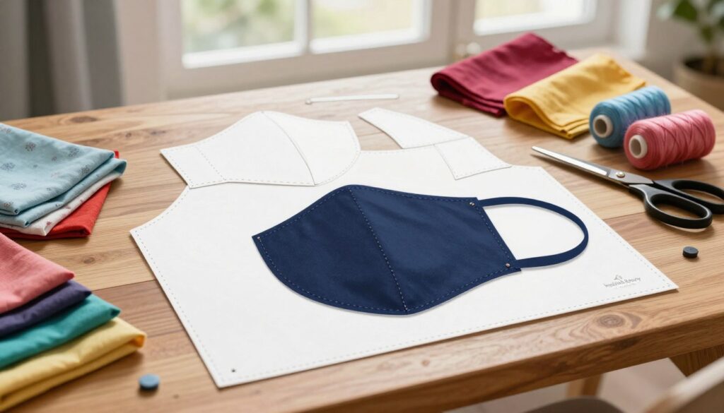 fitted face mask pattern