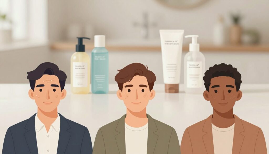 men's skin types