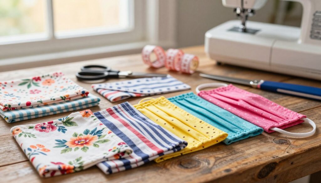 pleated face masks materials